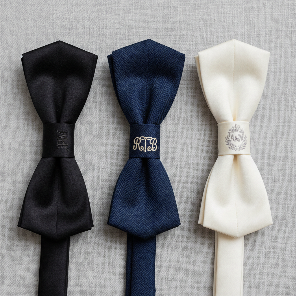 Personalized Groomsmen Bow Ties